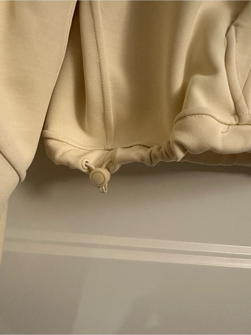 lululemon athletica Cropped Cream Half-Zip Pullover - Picture 4 of 5